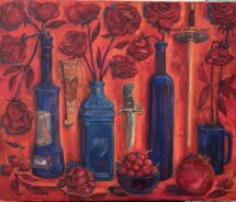 Still Life with Red Roses