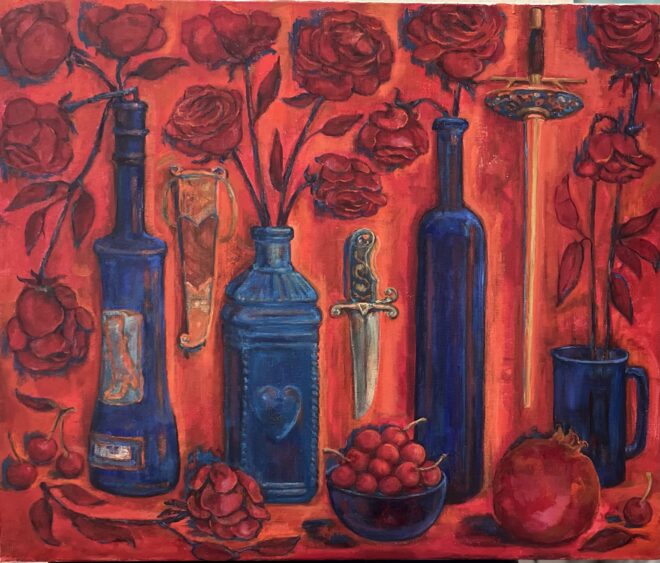 Still Life with Red Roses Image