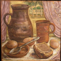 Still Life with Ukrainian Pottery