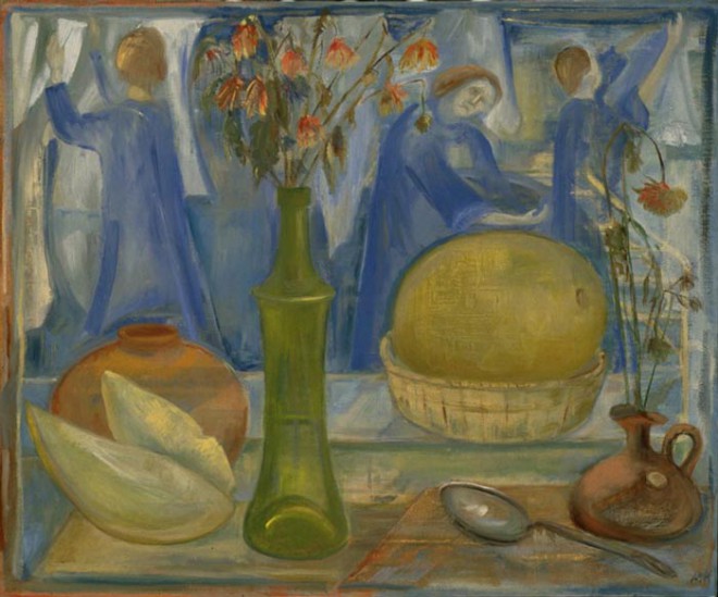 STILL LIFE WITH BLUE FIGURES Image