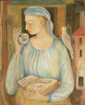 Young Woman and a Bird